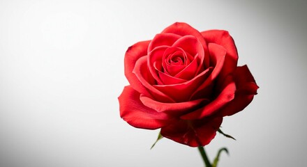 a red rose a with white background