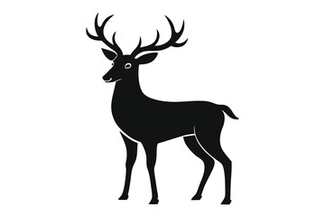 Deer vector illustration isolated on white background