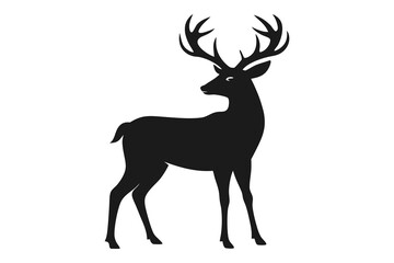 Deer vector illustration isolated on white background