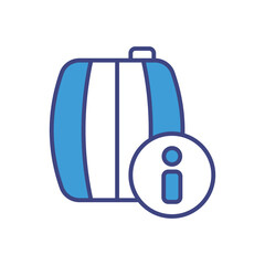 Info Storage icon vector stock illustration