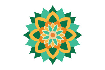 Mandala art design vector illustration on white background 