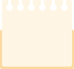 Obraz premium Illustration of a Blank Notepad Simple Notebook