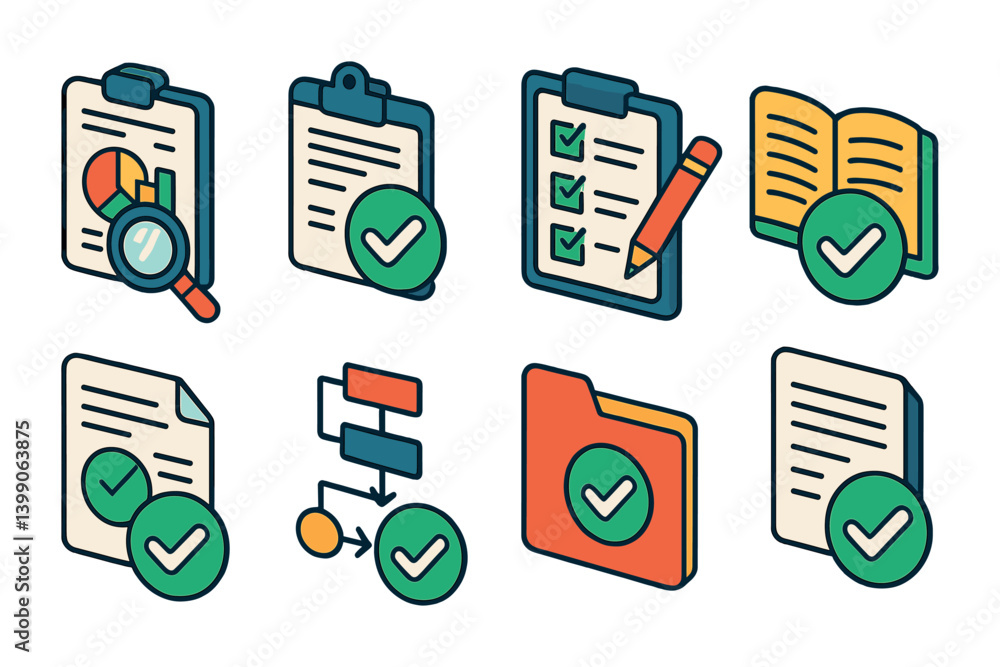 Poster isometric flat vector set of icons of site optimization tools: seo report, analytics graph, crawl st