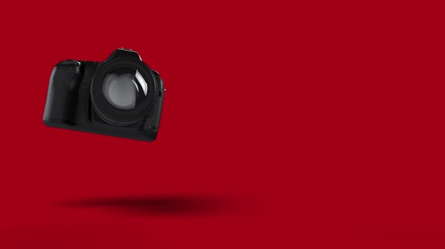 DSLR camera going up and down
