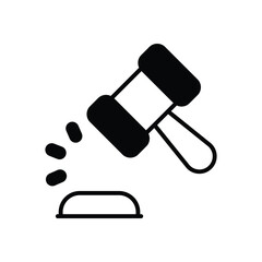 Judicial Info icon vector stock illustration