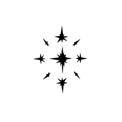 Starburst Vector Illustration, Minimalist Celestial Design