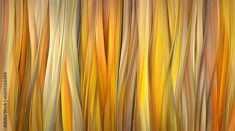 Poster abstract image featuring vertical flowing lines of different colors