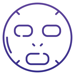 Facial Mask Gradient Icon