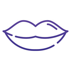Lips Gradient Icon