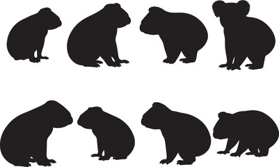 Koala Silhouettes