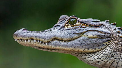 Fototapeta premium Close Up Profile Of Baby Alligator