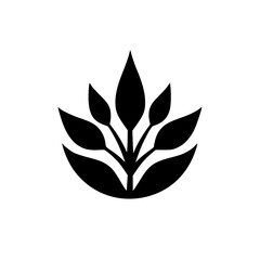 Minimalist Black Leaf Logo, Natural, Elegant, and Versatile Design