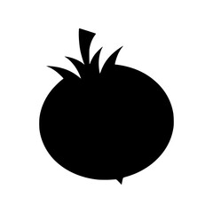 Black Berry Silhouette Icon