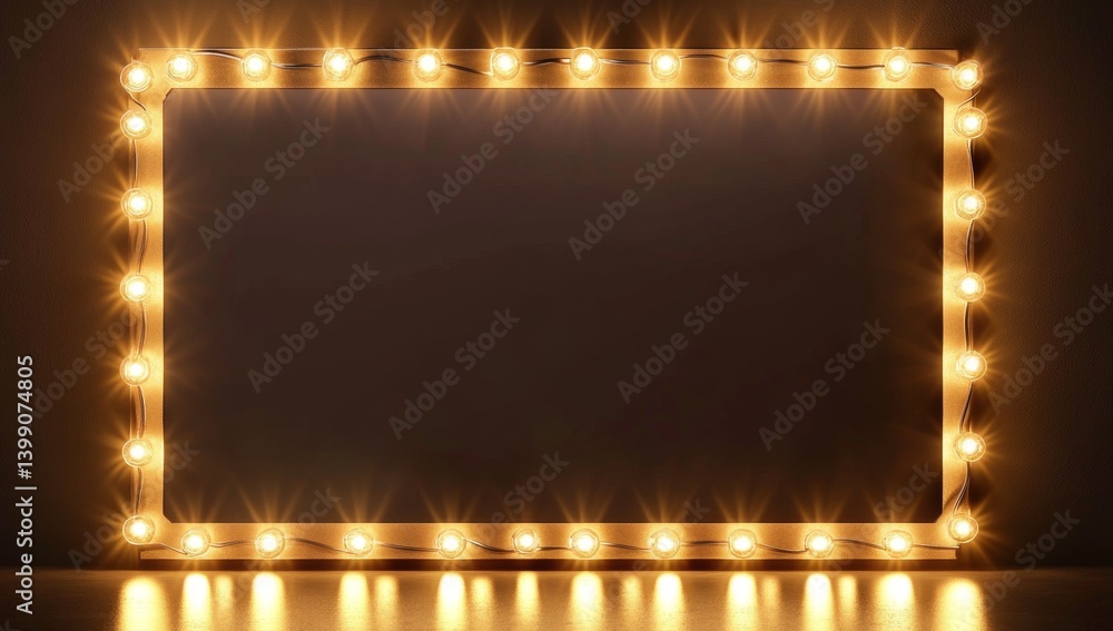 Poster retro lightbox display frame