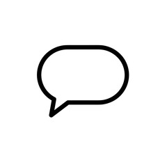 Naklejka premium Speech Bubble Outline Icon 