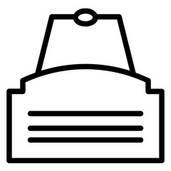 Board Business Door Line Icon