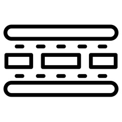 Film Camera Carbon Line Icon