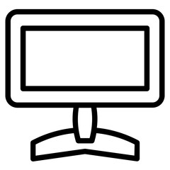 Monitor Screen Tv Line Icon