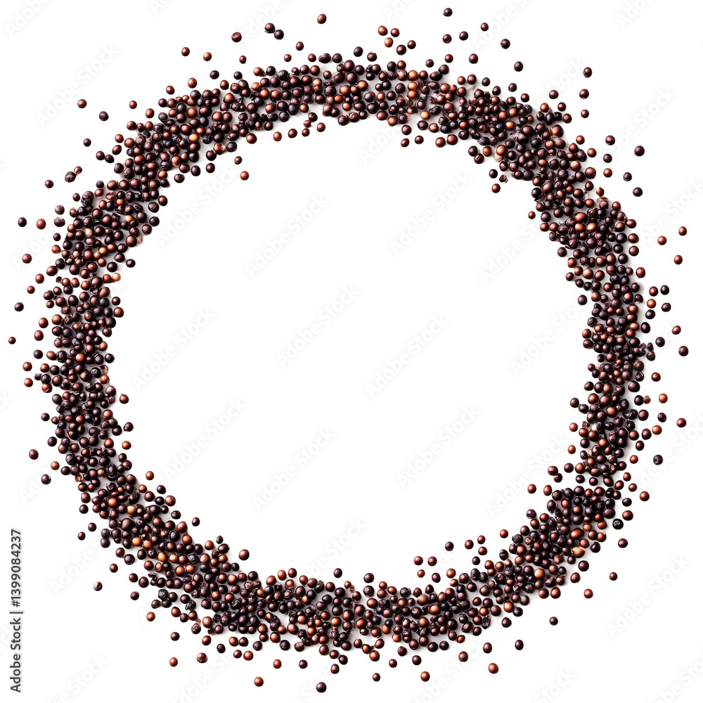 Poster berries circle frame design element for your art isolated on transparent background png