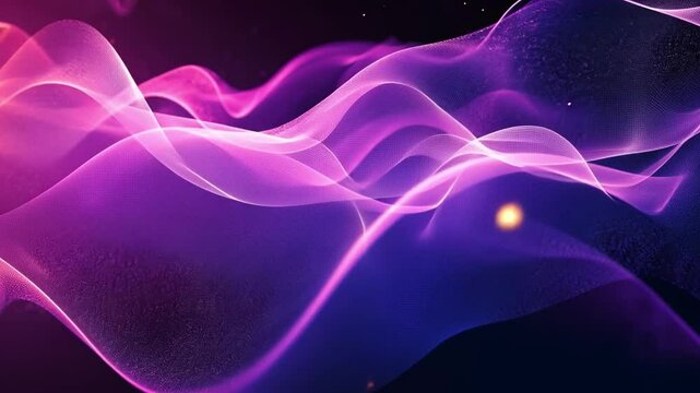 Vibrant abstract waves in purple and pink create mesmerizing digital background, showcasing fluid motion and elegant texture that evokes tranquility and creativity.