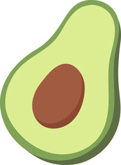 avocado fruit vector