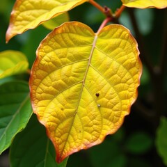 Obraz premium Golden yellow leaf texture with intricate veins and delicate edges , shiny yellow leaf gold foil, yellow leaf