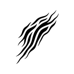 Zebra Stripe Pattern, Minimalist Black and White Design Element