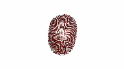 Fototapeta premium Abstract Red Fingerprint Graphic Design