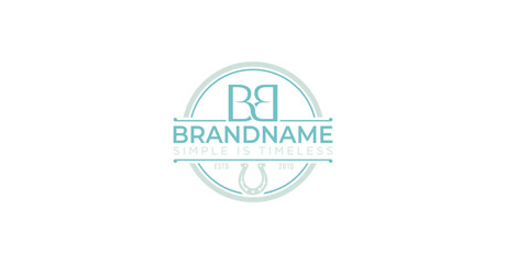Initial Letter BB Minimalist Logo