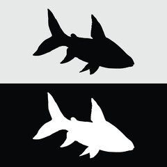 red feifeng ornamental fish silhouette design