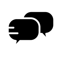 Naklejka premium Chat bubbles icon