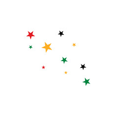 Juneteenth freedom day stars decoration. Vector illustration