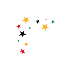 Juneteenth freedom day stars decoration. Vector illustration