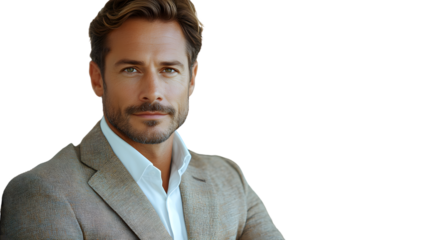 Portrait of a Confident Man in a Suit Professional Headshot Businessman Corporate Image