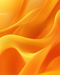 Obraz premium Abstract orange and yellow flowing waves, dynamic curves and smooth surface.