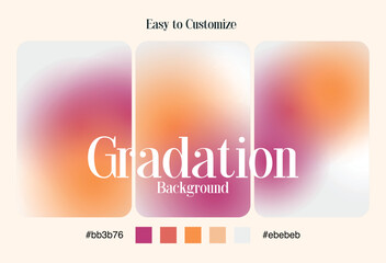 Minimalist Gradient Textures with Color Palettes