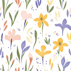 Iris  pattern.Exquisite vector floral patterns.