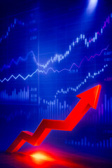 Trader Balancing on Bullish Arrow