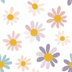 Obraz premium Daisy pattern.Exquisite vector floral patterns.