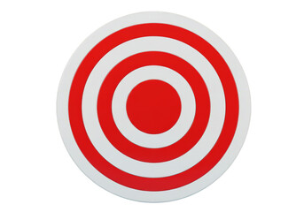 Obraz premium Aiming Target with Concentric Circles on Transparent Background