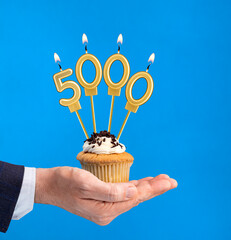 Candle number 5000 - Number of followers or likes