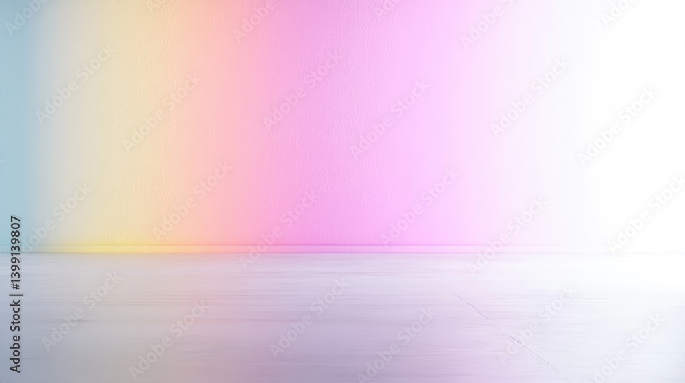 Poster pastel studio background empty space soft focus blurred gradient wide shot clean minimalist display 