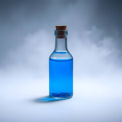 3D Blue Magic Potion Bottle for Fantasy Game