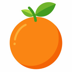 Orange vector icon isolated on white background