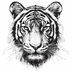 tiger head vector