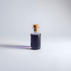 3D Dark İndigo Magic Potion Bottle for Fantasy Game