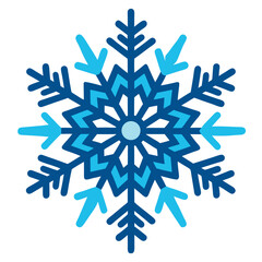 Fototapeta premium Christmas snowflakes isolated on white background