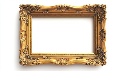 Ornate gold picture frame
