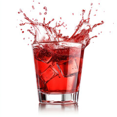 red cocktail splash
