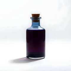 3D Dark İndigo Magic Potion Bottle for Fantasy Game
